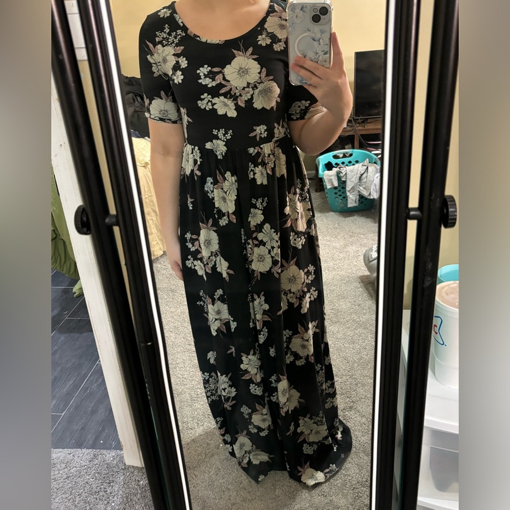 Lack floral long dress